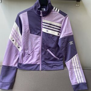 Adidas NWT designer purple track jacket